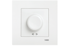 Viko Karre Rotatif Dimmer RL 600W/VA Beyaz (90967020) (Çerçeve Dahil)