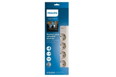 Philips SPN7040WA Akım Korumalı Priz 600J (2 m) 4'lü