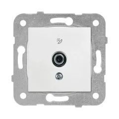Viko Meridian/ Karre Beyaz Uydu Prizi F Konnektörlü Sonlu (Mek+Düğ/Kap.) Çerçeve Hariç 90967009