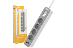 Vea VE-NOVA104U A CLASS 4'lü 2 USB'li Anahtarlı 1.5 Metre Akım Korumalı Grup Priz (Made in Malaysia)